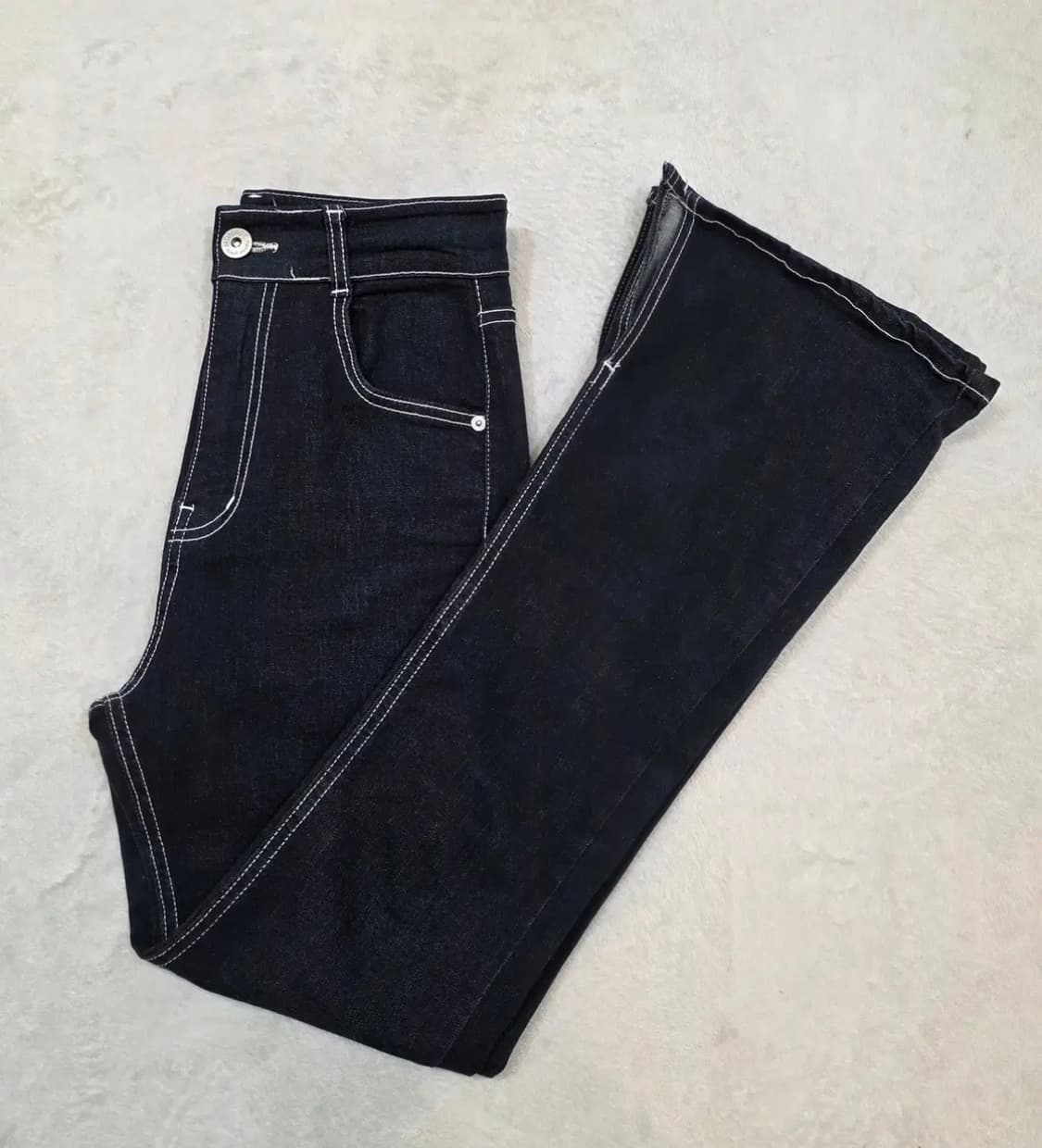 MONROE 밑트임 포인트 부츠컷 데님 팬츠 상품이미지3