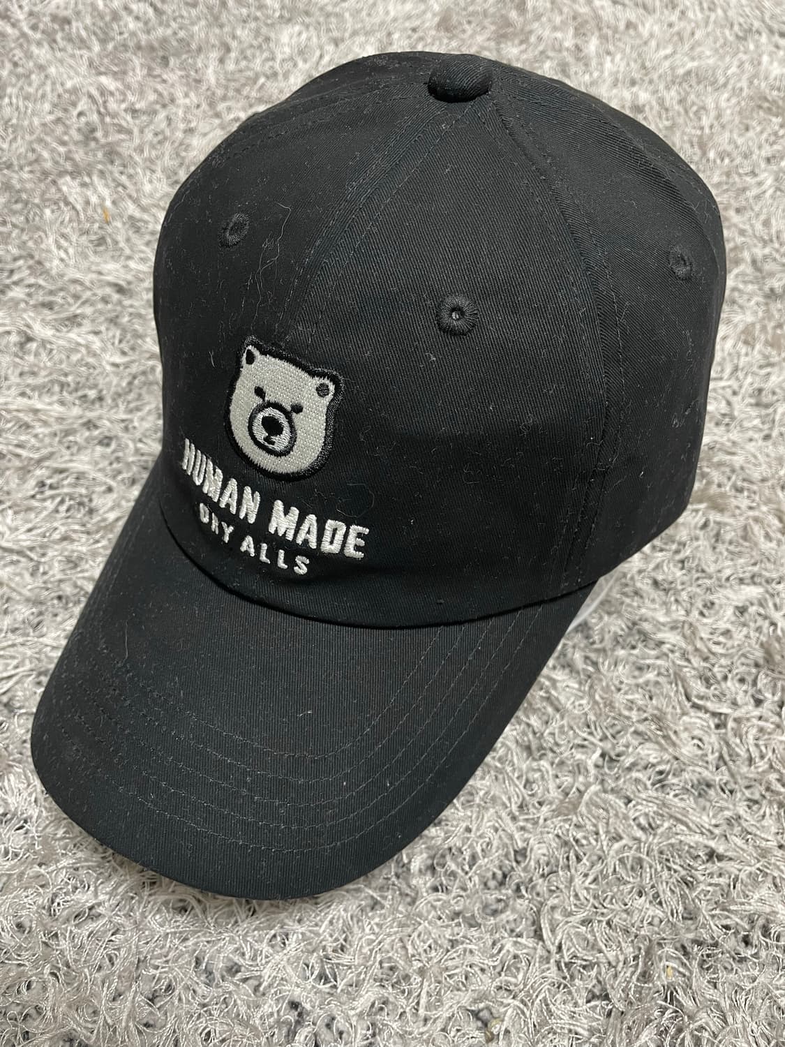 휴먼메이드HumanMade 베어 블랙 캡 Free 상품이미지1