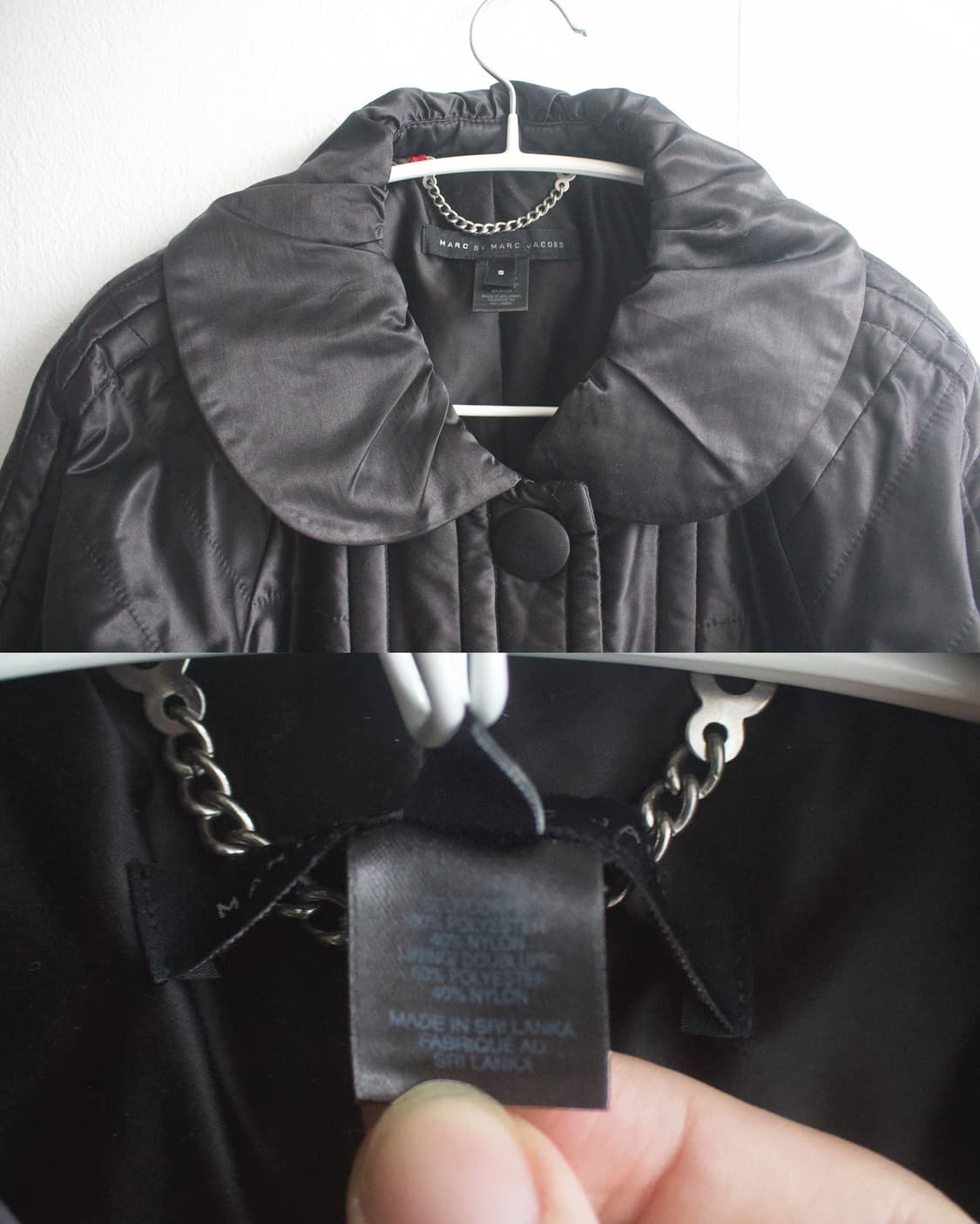 shirring round collar padded coat 상품이미지4