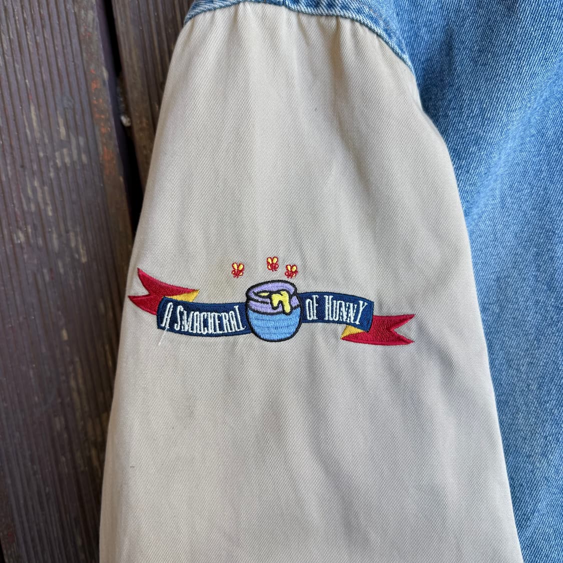 디즈니 푸 데님 바시티 자켓 상품이미지4