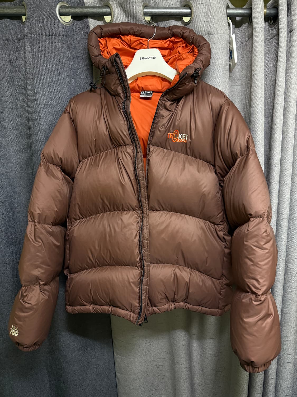 테켓 패딩 브라운 L 상품이미지3