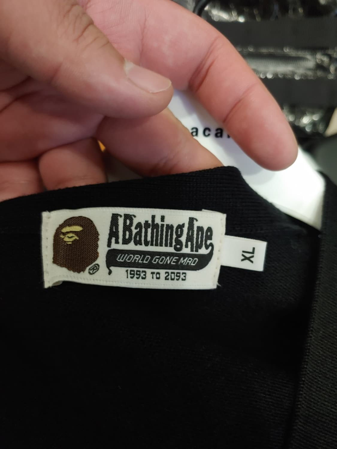 [XL] 베이프 미니사루 가디건 블랙 상품이미지3