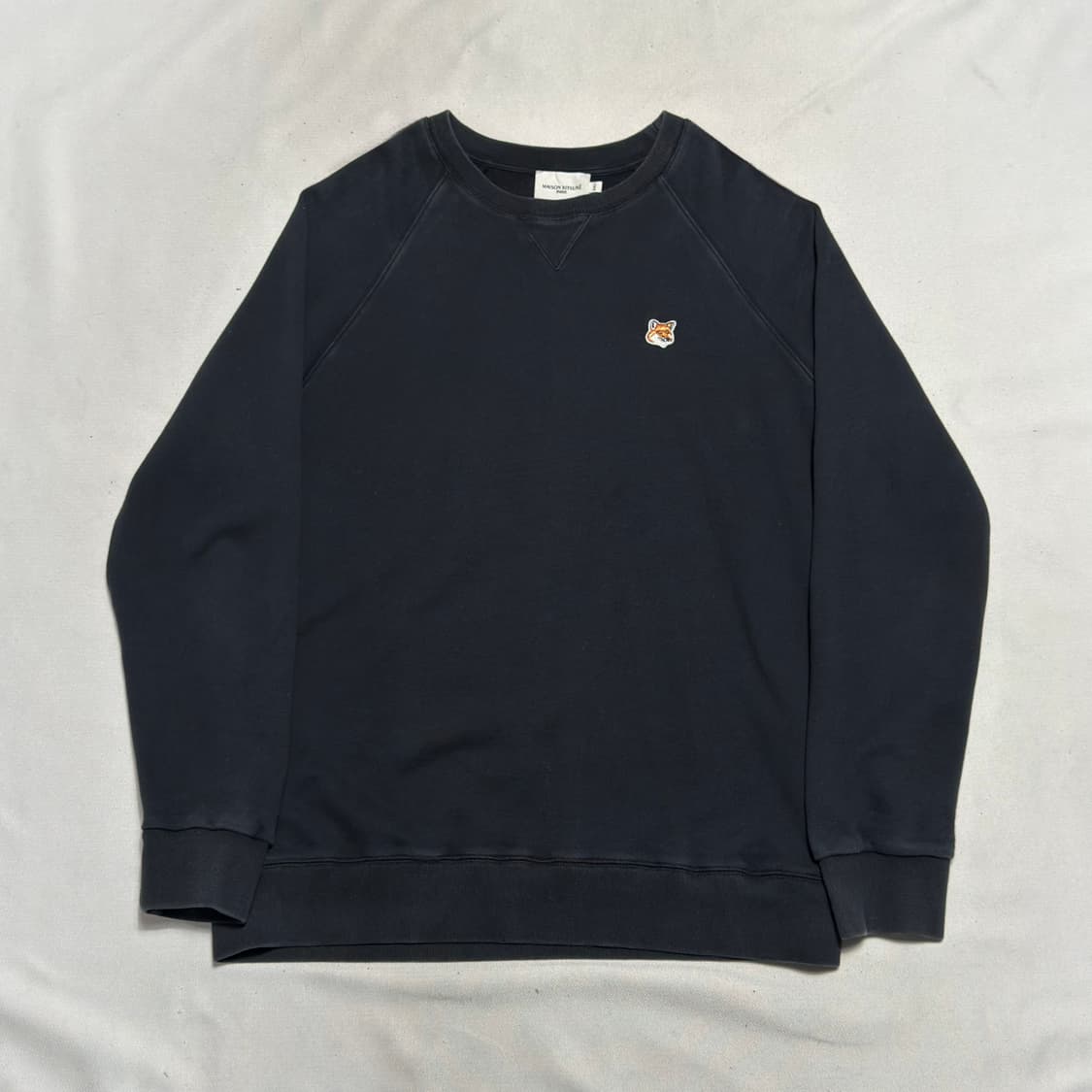 XXL 메종키츠네 여우 로고 블랙 맨투맨 상품이미지2