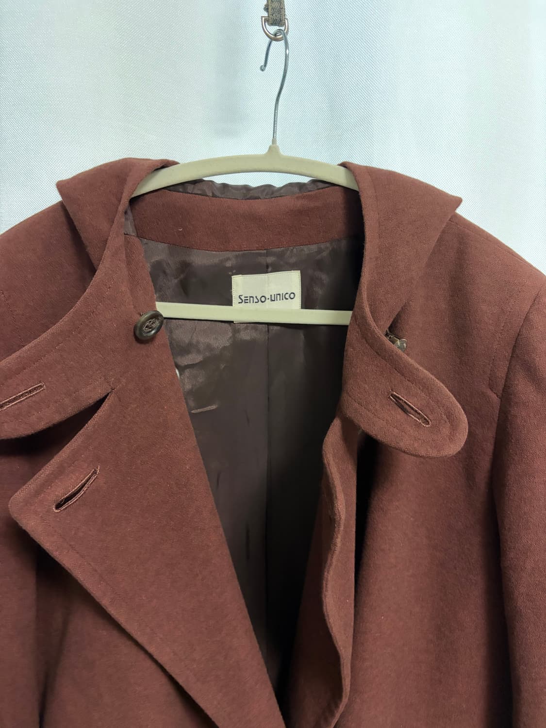 브라운 버건디 코트 상품이미지5