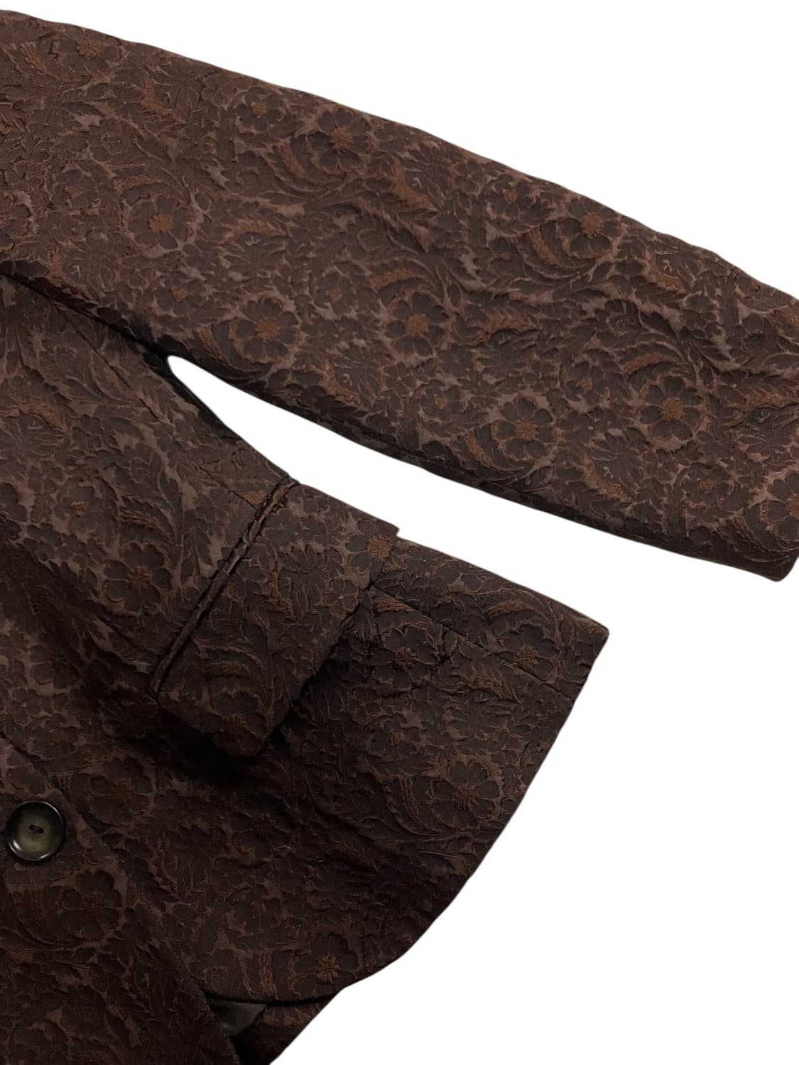 MaxMara 브라운 레이스 패턴 자켓 S 상품이미지5