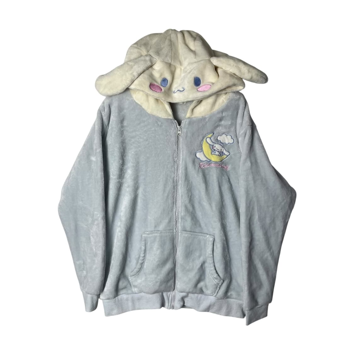 [Sanrio] 산리오 시나모롤 플리스 퍼 후드집업 상품이미지1