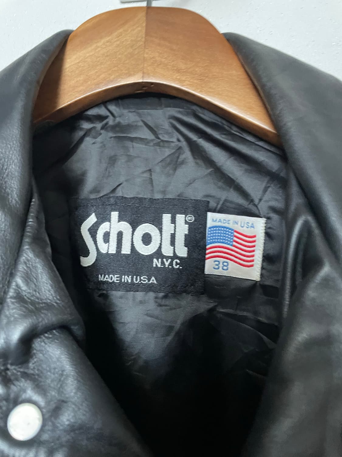 Schott 3-type 3세대 트러커 가죽자켓 38 상품이미지2