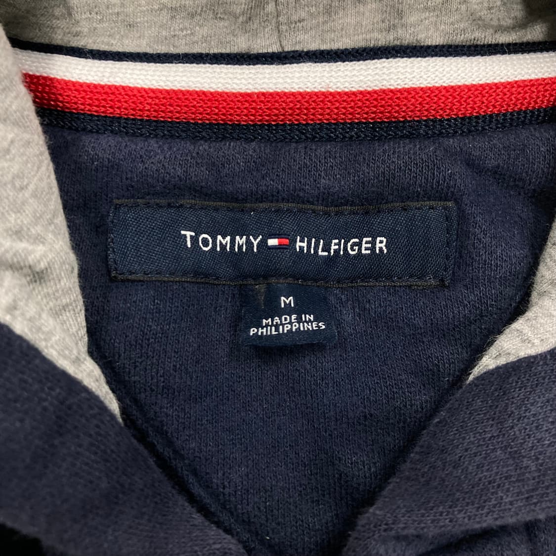 타미힐피거 네이비 컬러 스펠아웃 후드집업 상품이미지4
