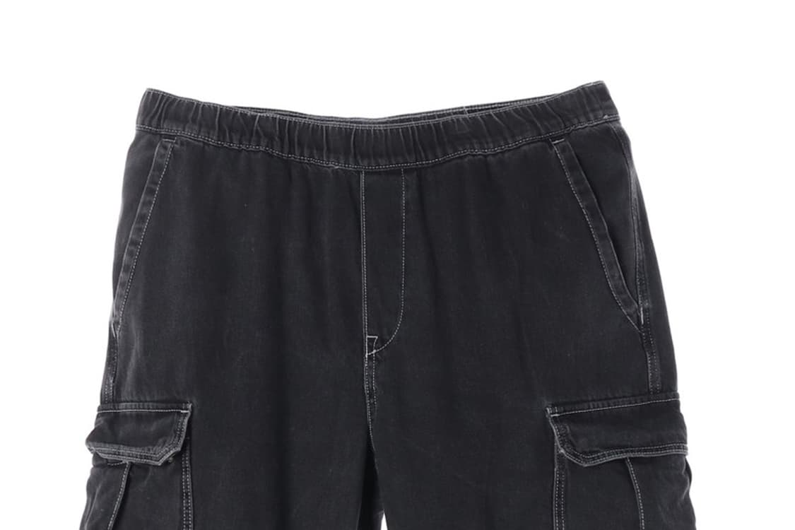 에이치앤엠 흑청 밴딩 루즈핏 카고 팬츠 XL 상품이미지3