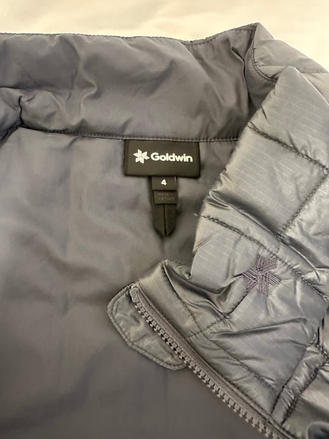 골드윈 사각퀼팅 패딩 그레이 4번 새상품 상품이미지3
