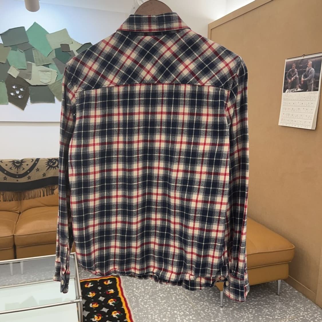 디키즈 빈티지 캐주얼 컨트리 체크 셔츠 L C08321 상품이미지3