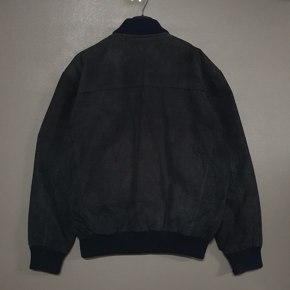 105 (XL) 위노하스터 엘리게이터 돈피 레더 블루종 자켓 상품이미지7