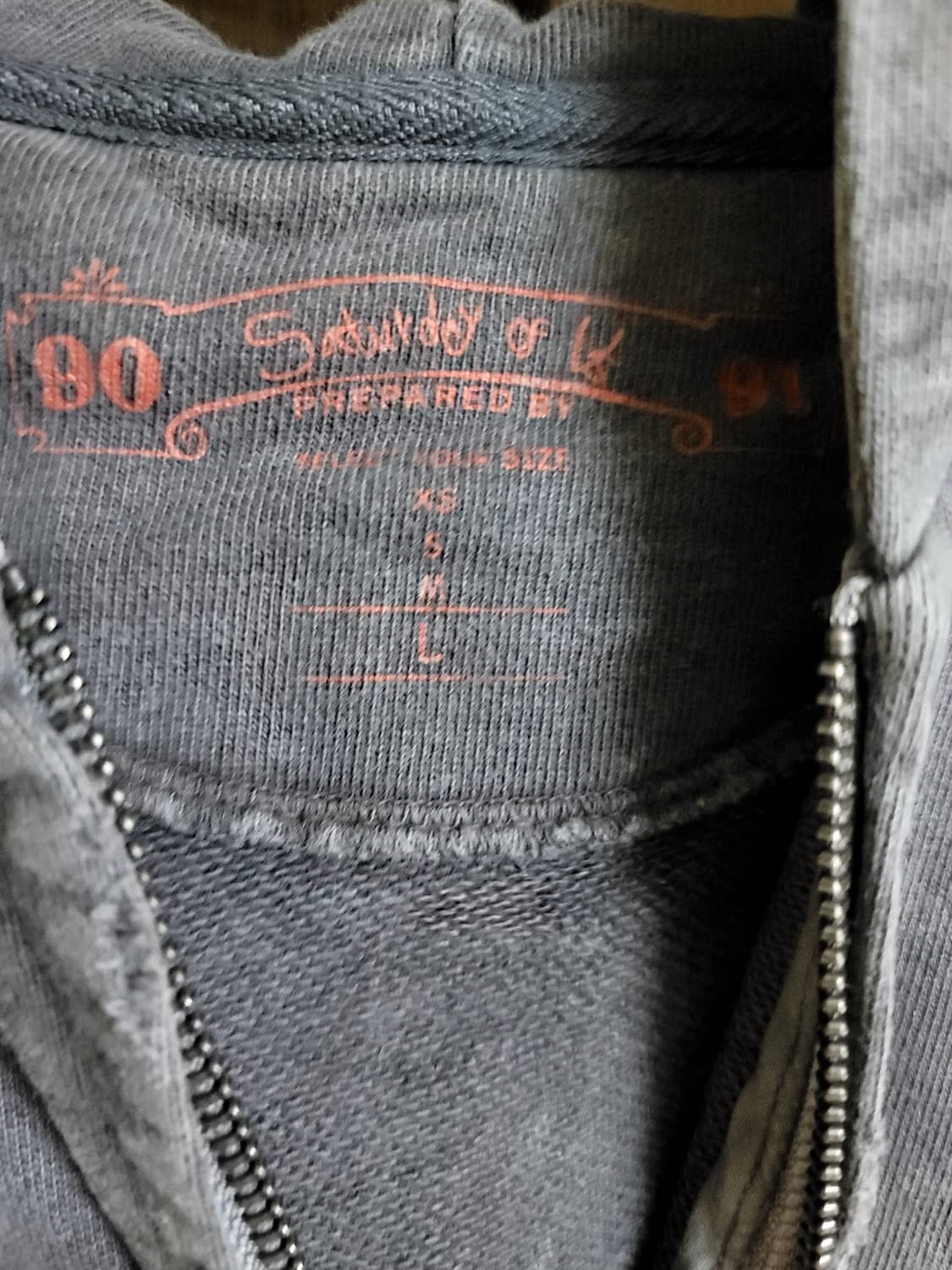 에스티유 레이더 후드 집업 차콜 L 상품이미지5