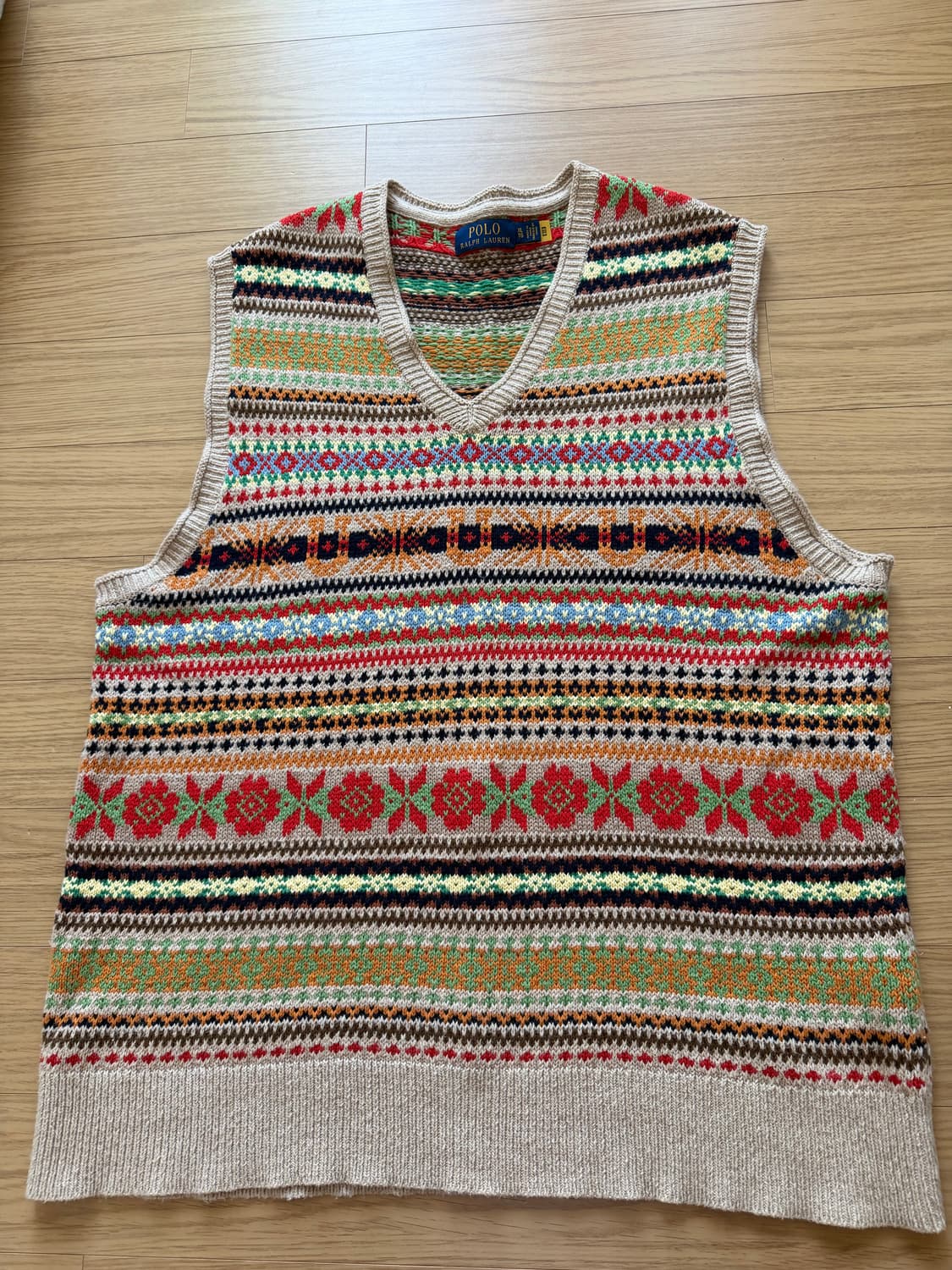 폴로 랄프로렌 페어아일 니트 베스트 XL 상품이미지1