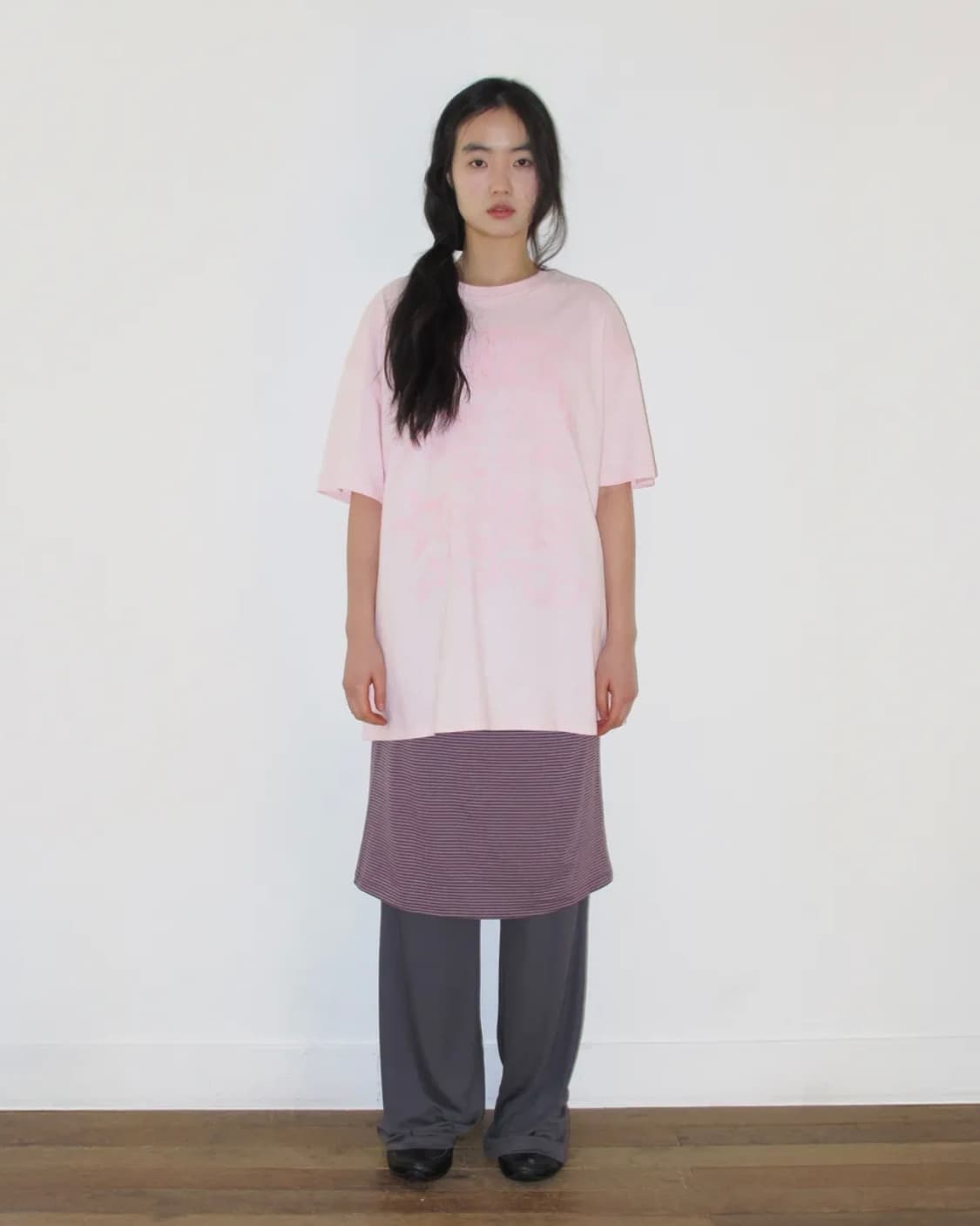 아메스 월드와이드 STITCH LAYERED MIDI SKIRT PANT 상품이미지4