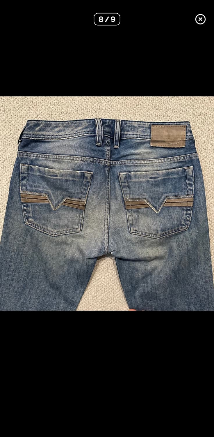 디젤 세미부츠컷 데님팬츠 ZATINY 상품이미지7