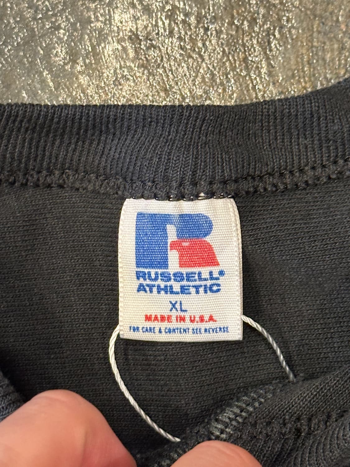 90s Russell USA 러셀 블랭크 풋볼 롱슬리브 XL 상품이미지4