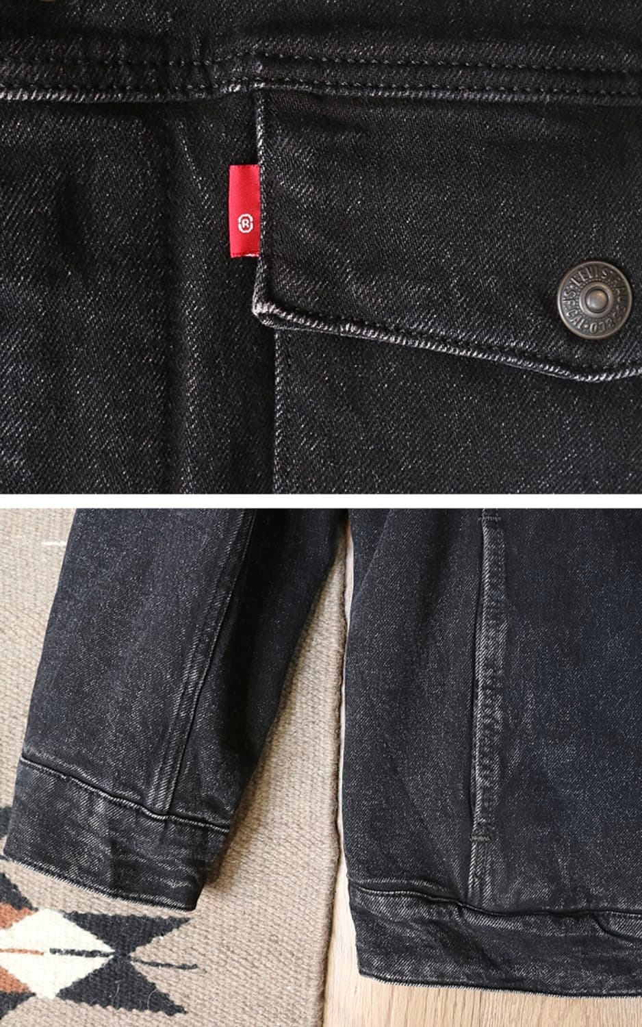 LEVIS 리바이스 엔지니어드 진 LEJ 블랙 쉐르파 데님자켓
XL 상품이미지4