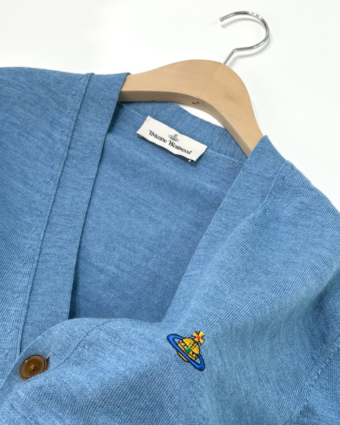 Vivienne Westwood 비비안웨스트우드 ORB 페일블루 가디건 상품이미지1