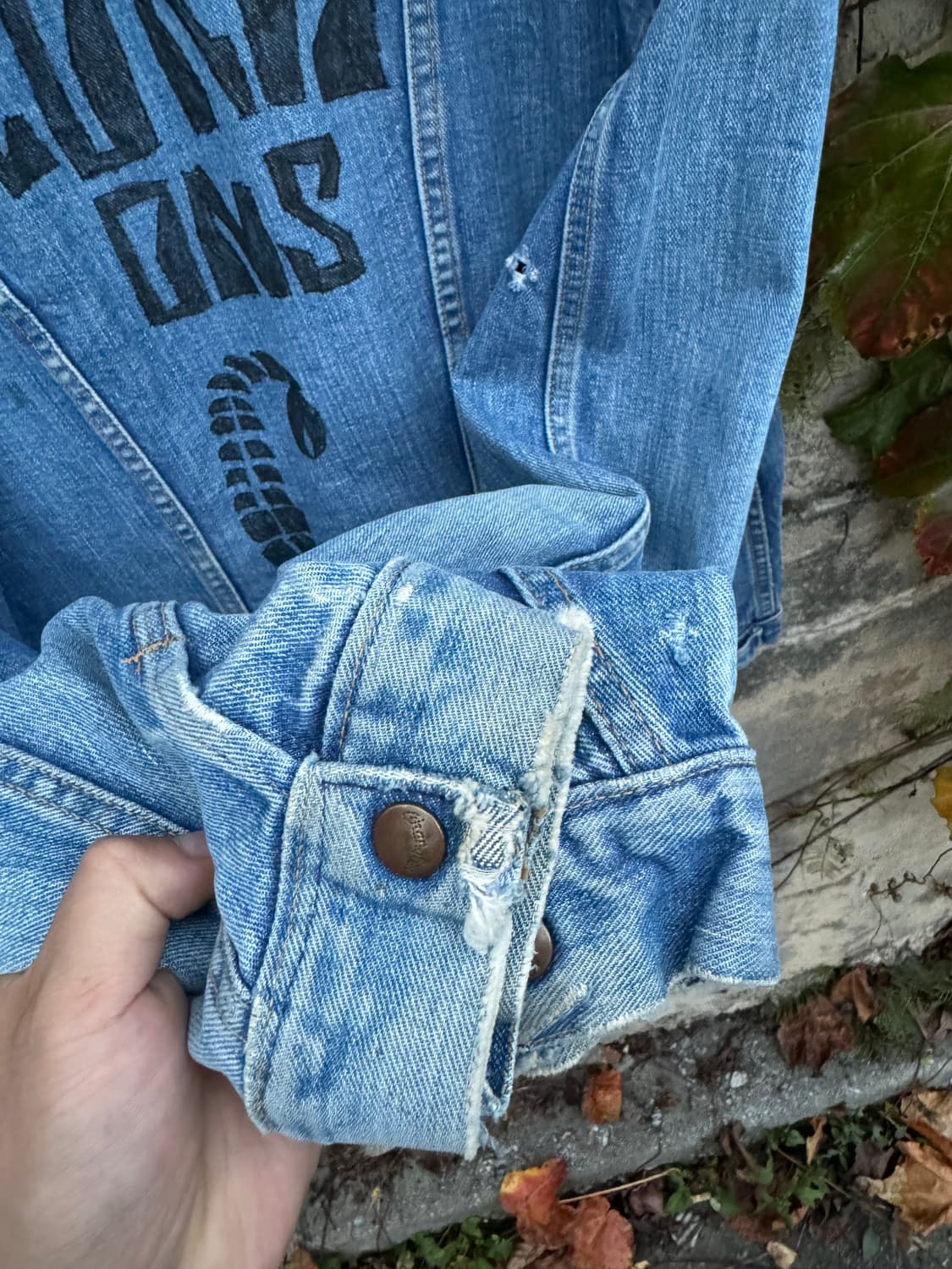 60s wrangler 랭글러 124mj 셀비지 데님 트러커 자켓 44 상품이미지6