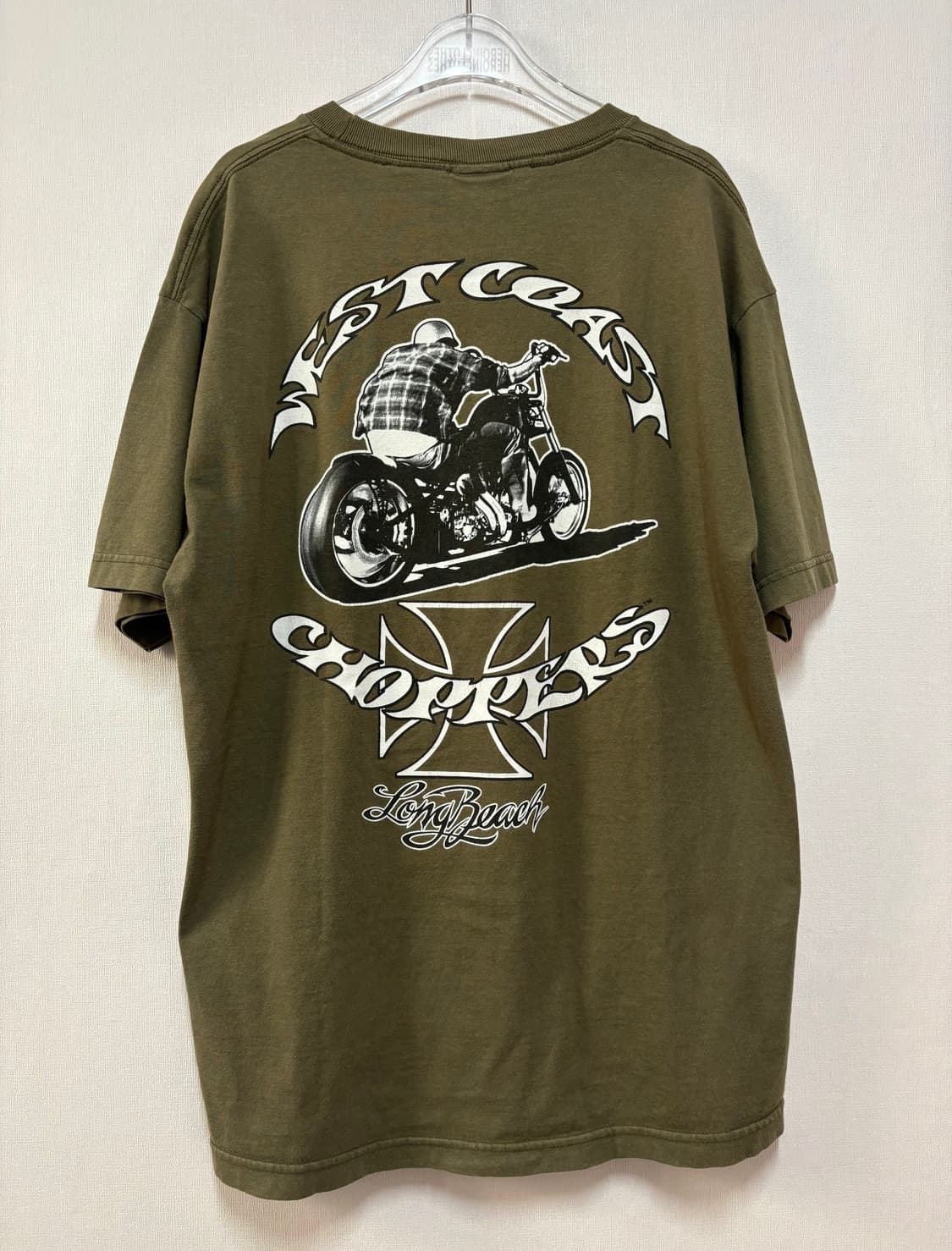 [L] West Coast Choppers 반팔 티셔츠 카키 상품이미지2