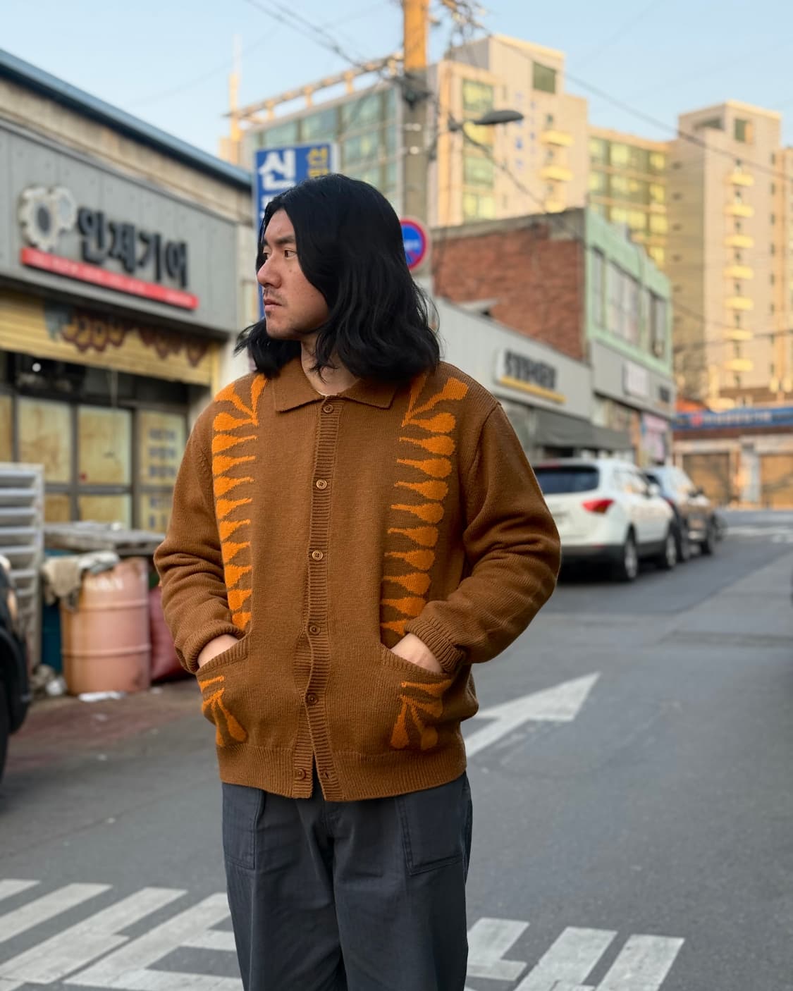 오베이 우드 수베니어 가디건 L 상품이미지8