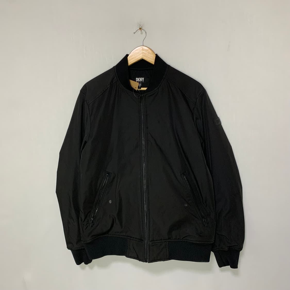 DKNY 블랙 봄버 블루종 자켓 점퍼 빈티지 L 남녀공용 상품이미지1