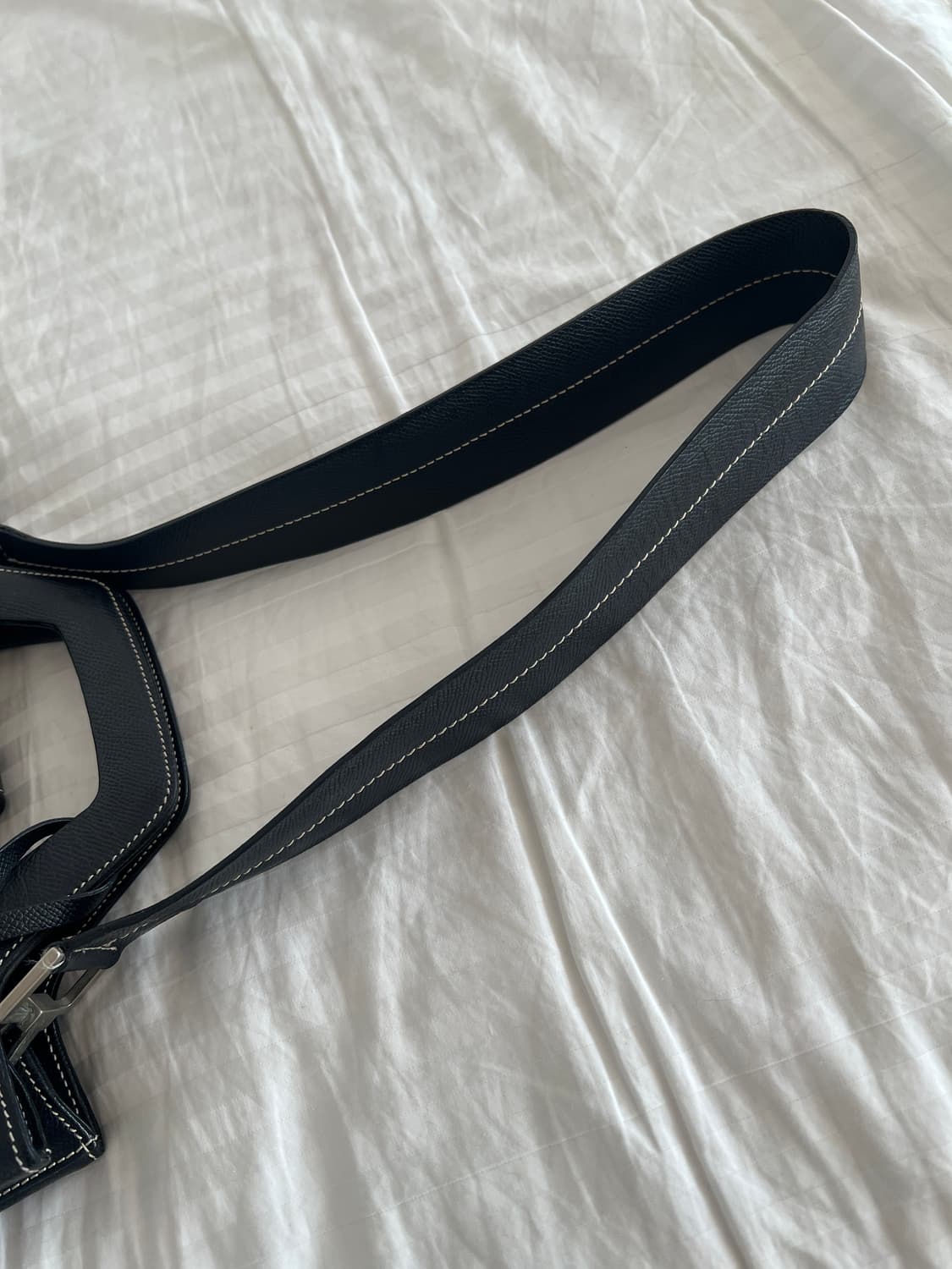 발리 블랙 레더 숄더백 상품이미지5