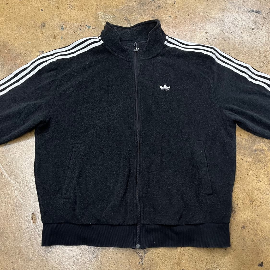 [정품/M] 아디다스 오버사이즈 부클 자켓 블랙 b18 상품이미지3