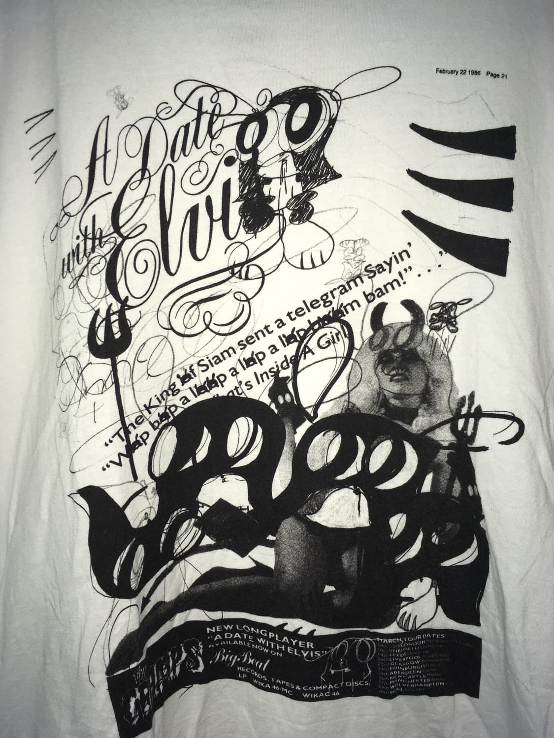 Hysteric Glamour Elvis Graphic Tee 상품이미지2