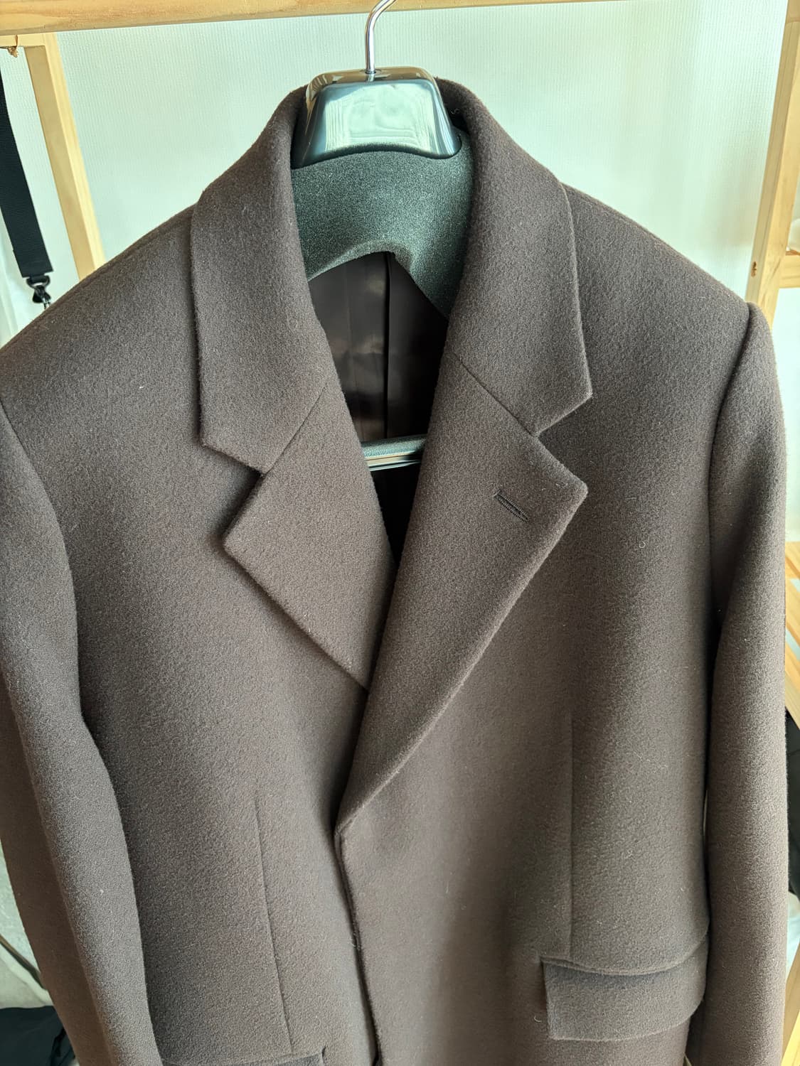 오라리 21aw 더블라이트 멜튼 코트 상품이미지3