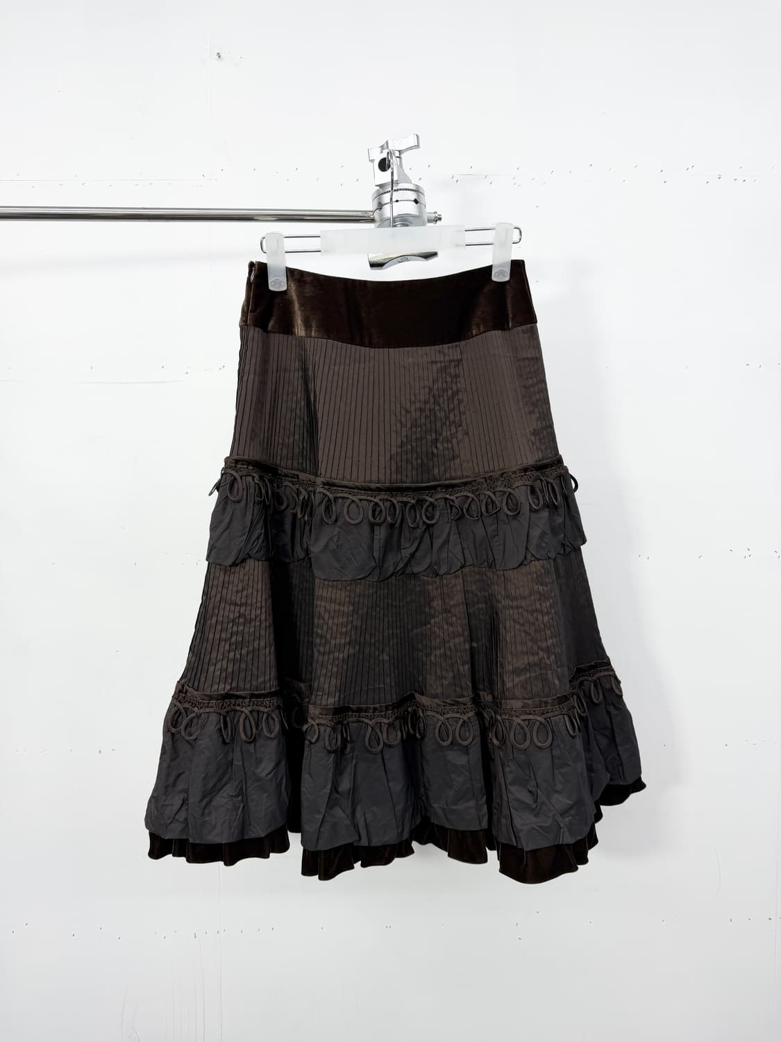 Hiroko Koshino Textured Ruffle Skirt 상품이미지6