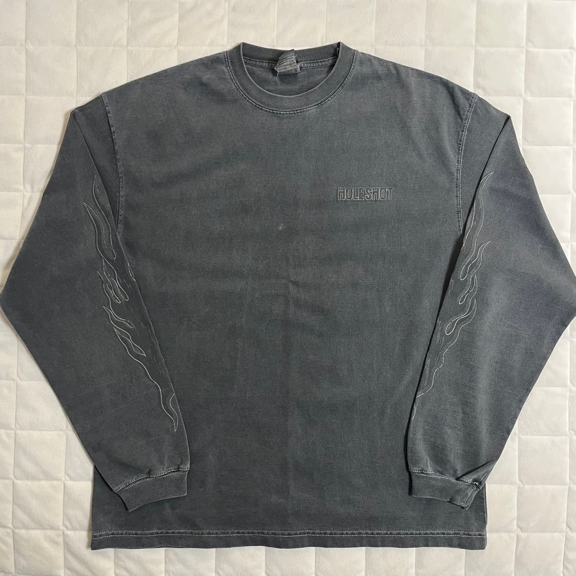 [S] 아웃스탠딩 모토사이클 롱슬리브 차콜 상품이미지1