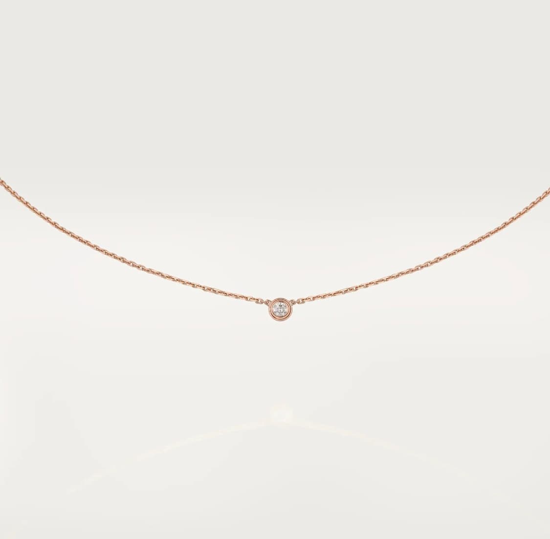 (미사용) 까르띠에 다무르 네크리스 핑크골드 미니 xs 상품이미지2