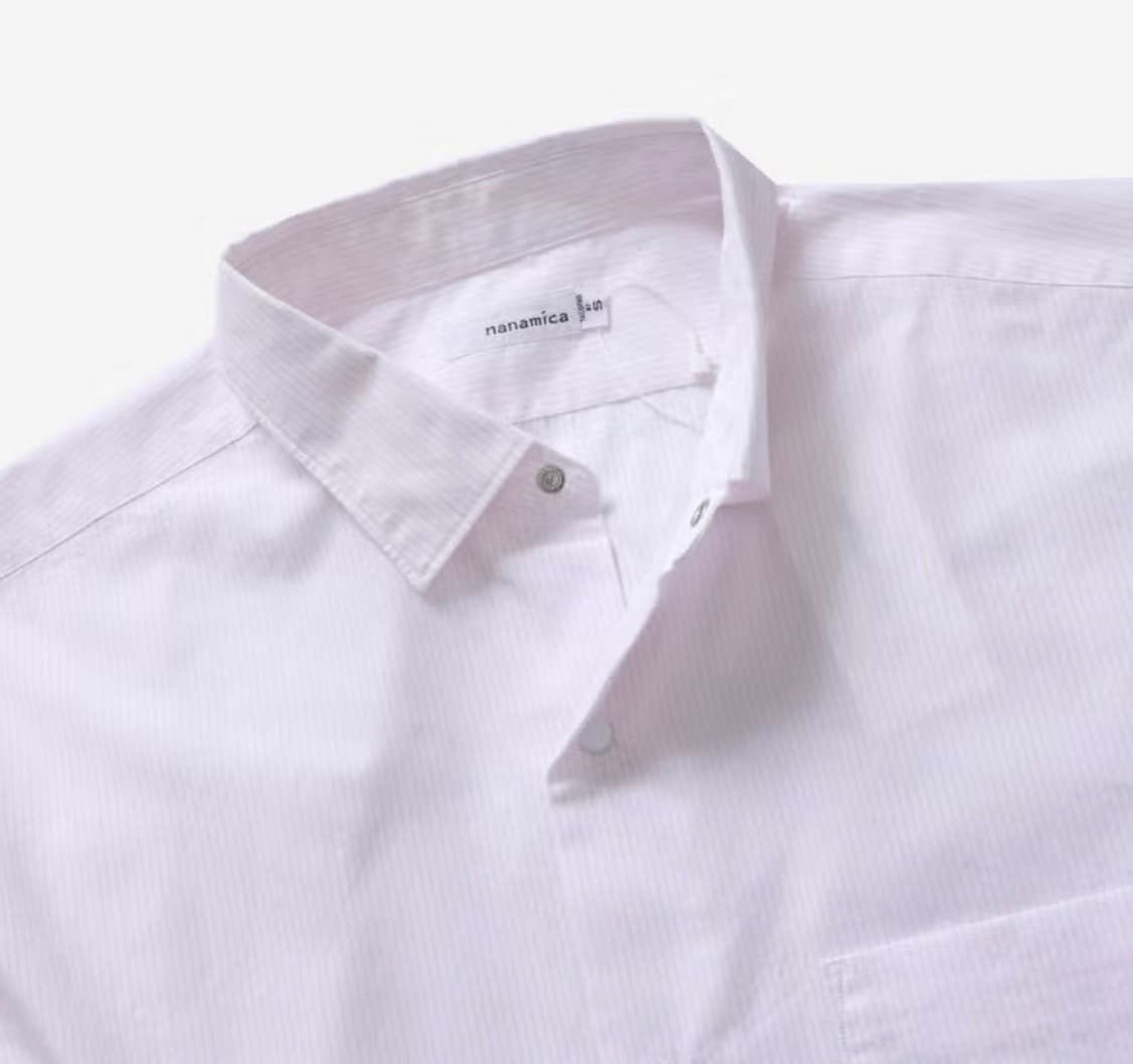 나나미카 스트라이프 윈드셔츠 핑크 [L] 상품이미지1