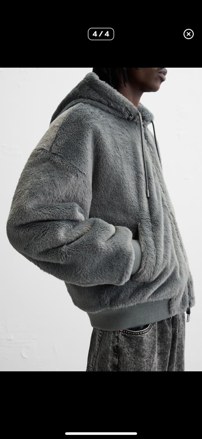 자라 리버시블 가죽효과 봄버재킷 상품이미지3