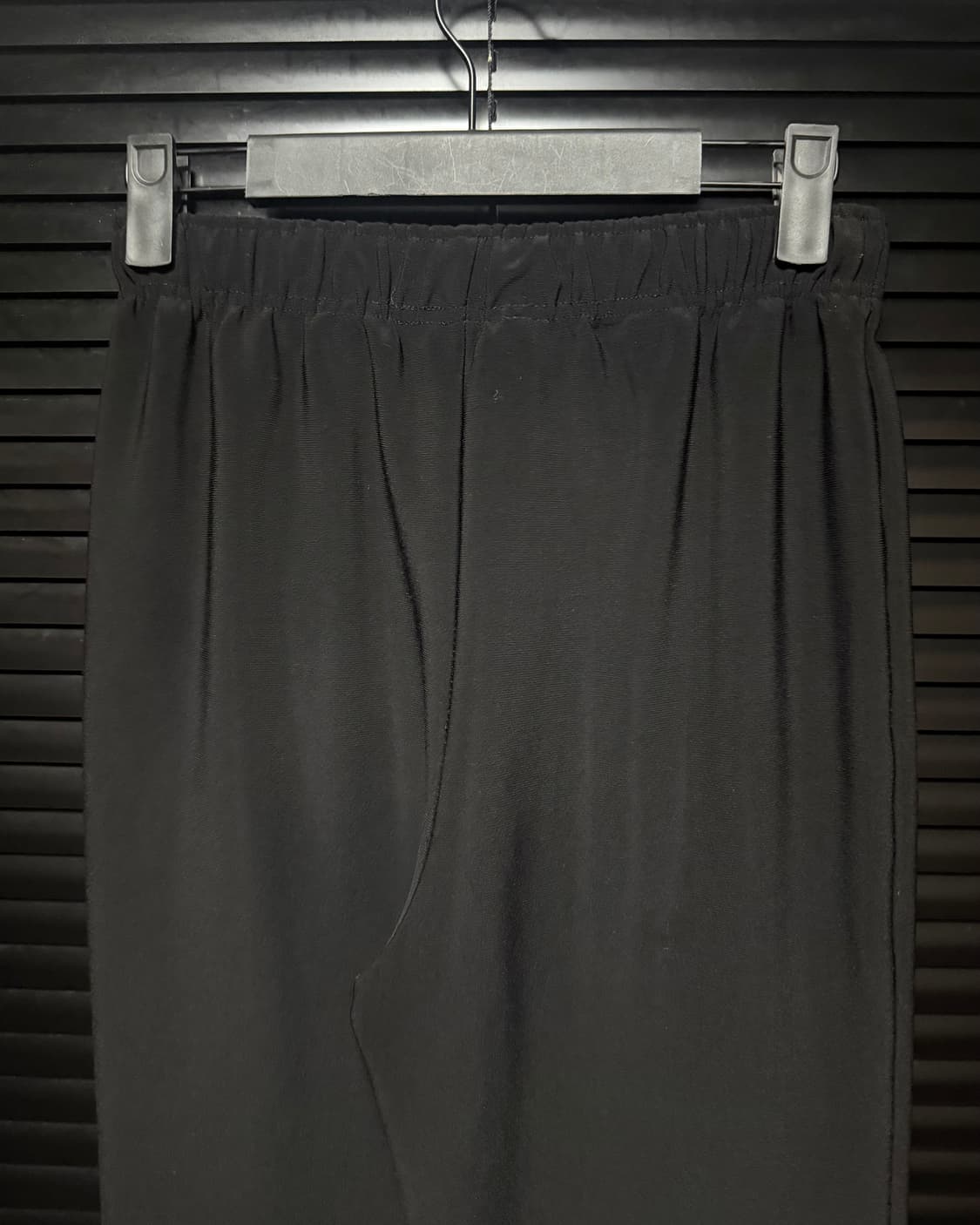 R9 부츠컷 플레어진 나팔 바지 트랙 팬츠 트레이닝 밴딩 와이드 S 블랙 상품이미지3