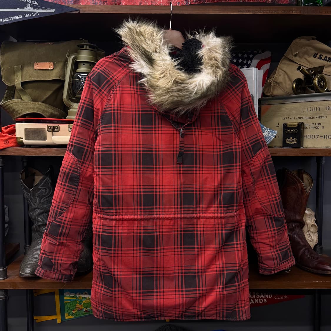 데님앤서플라이 by 랄프로렌 퍼 후드 N3B 복각 야상 파카 N130 상품이미지2