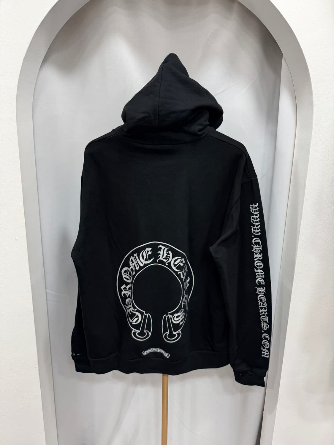 크롬하츠 실버 글리터 후드티 L  상품이미지1