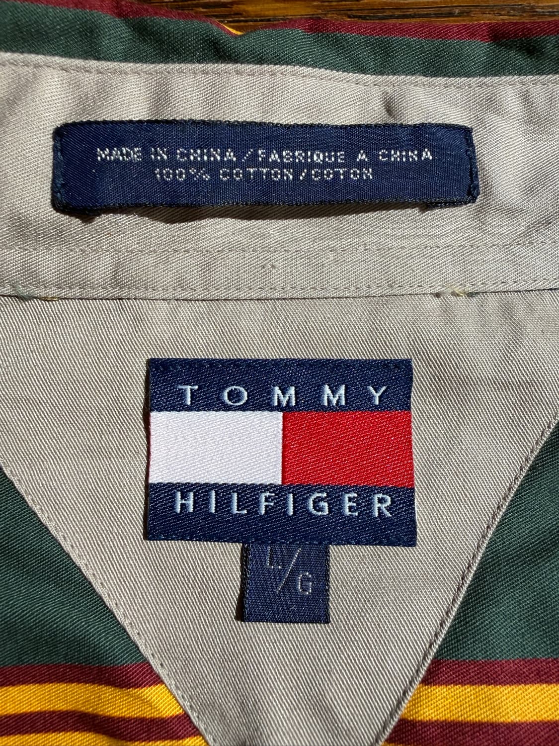 Vintage Tommy Hilfiger Stripe Shirt 상품이미지5