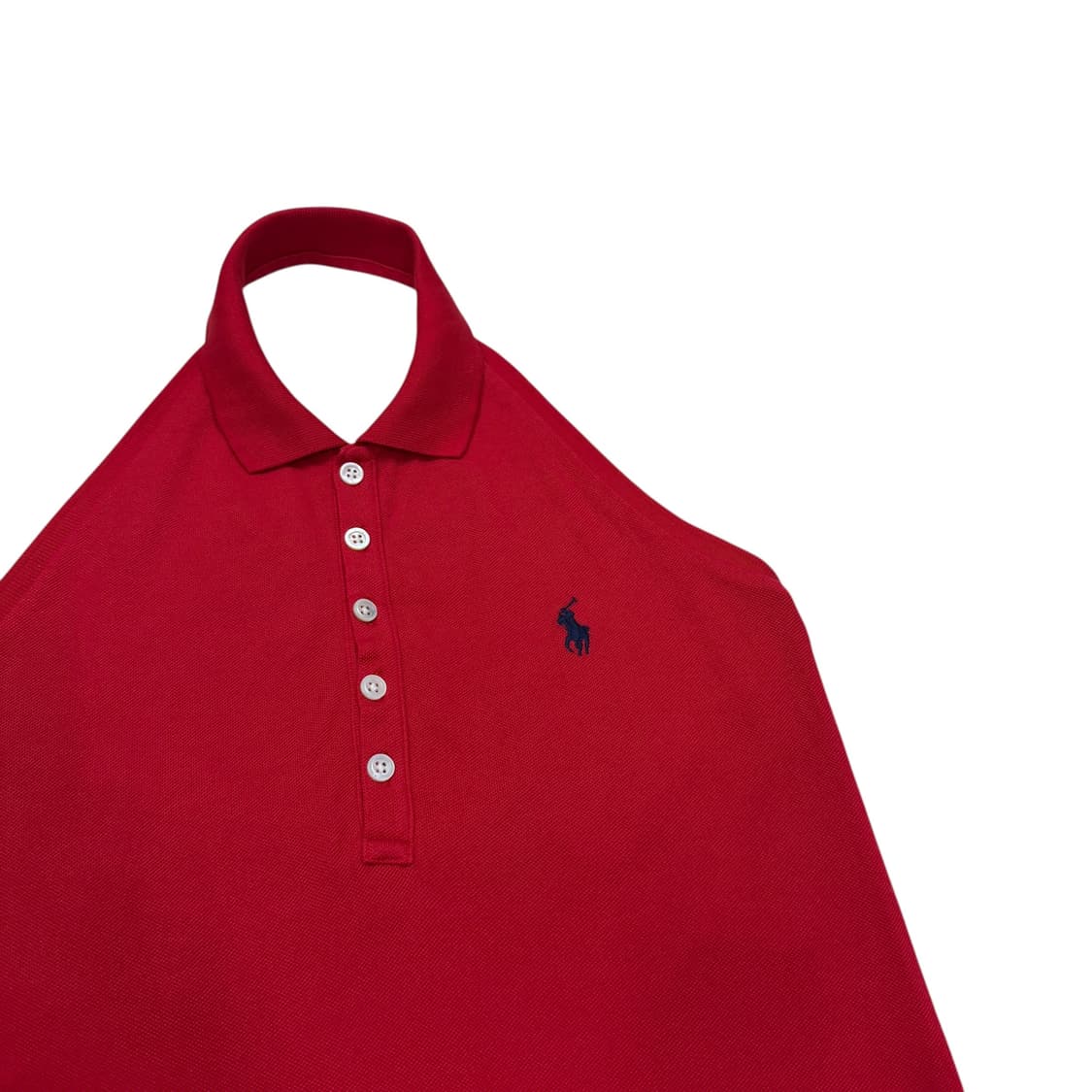 폴로 랄프로렌 여성 홀터넥 PK 탑 나시 레드 S 상품이미지2