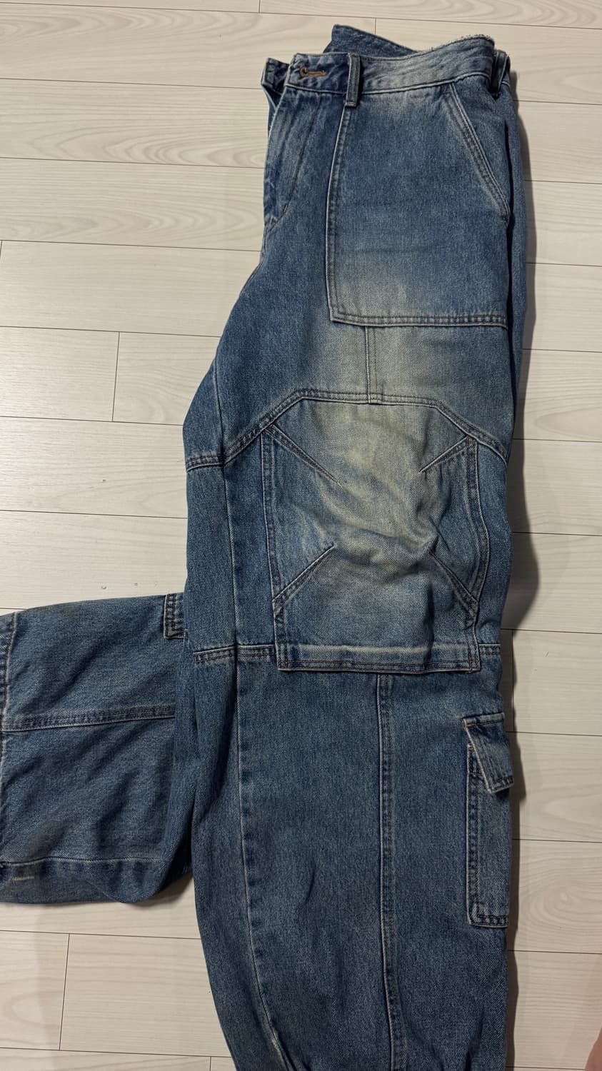 준지 후라쉬 카고 데님팬츠 junnj (46) 상품이미지4