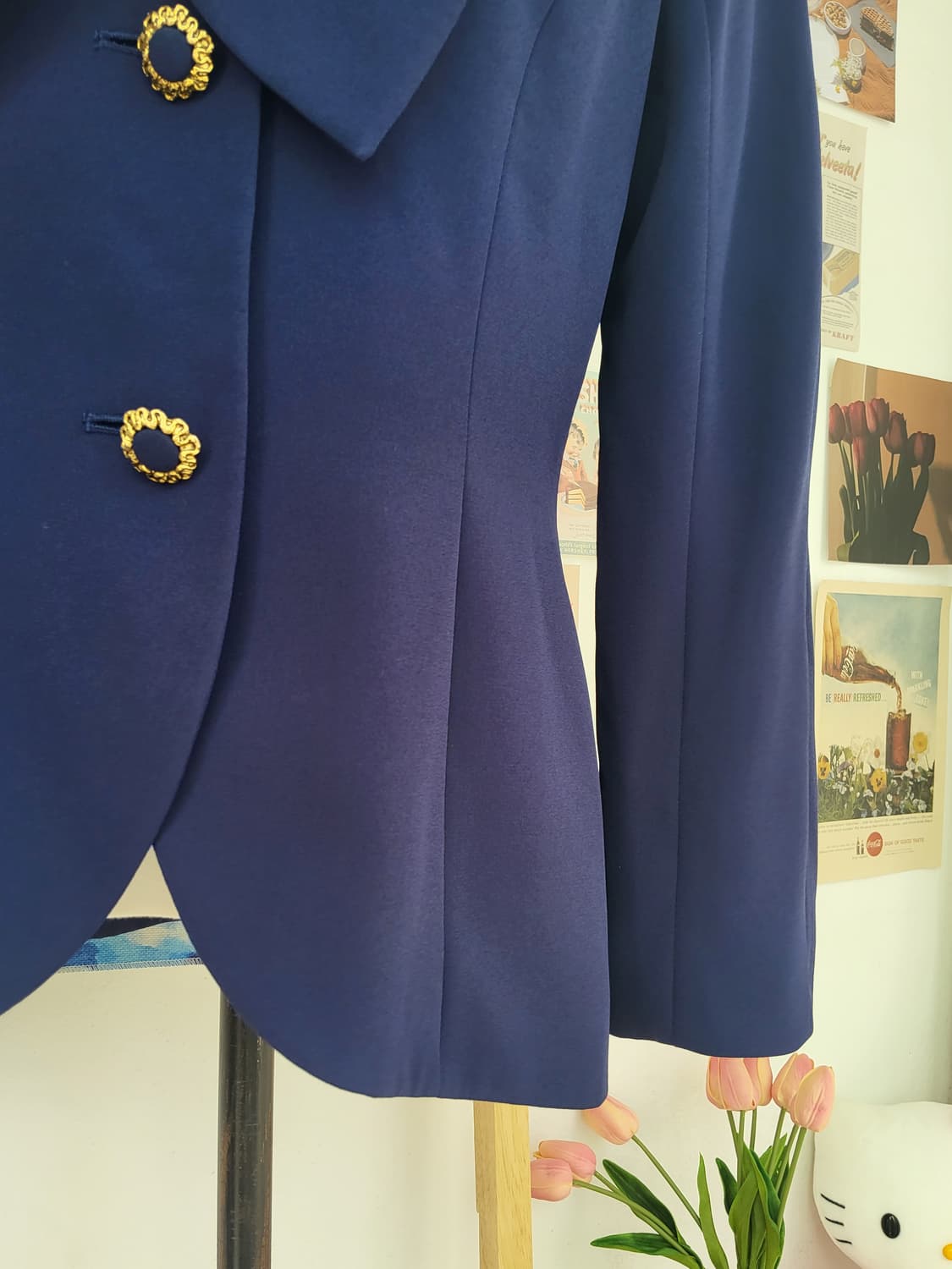 멜로즈 빈티지 네이비 자켓 상품이미지3