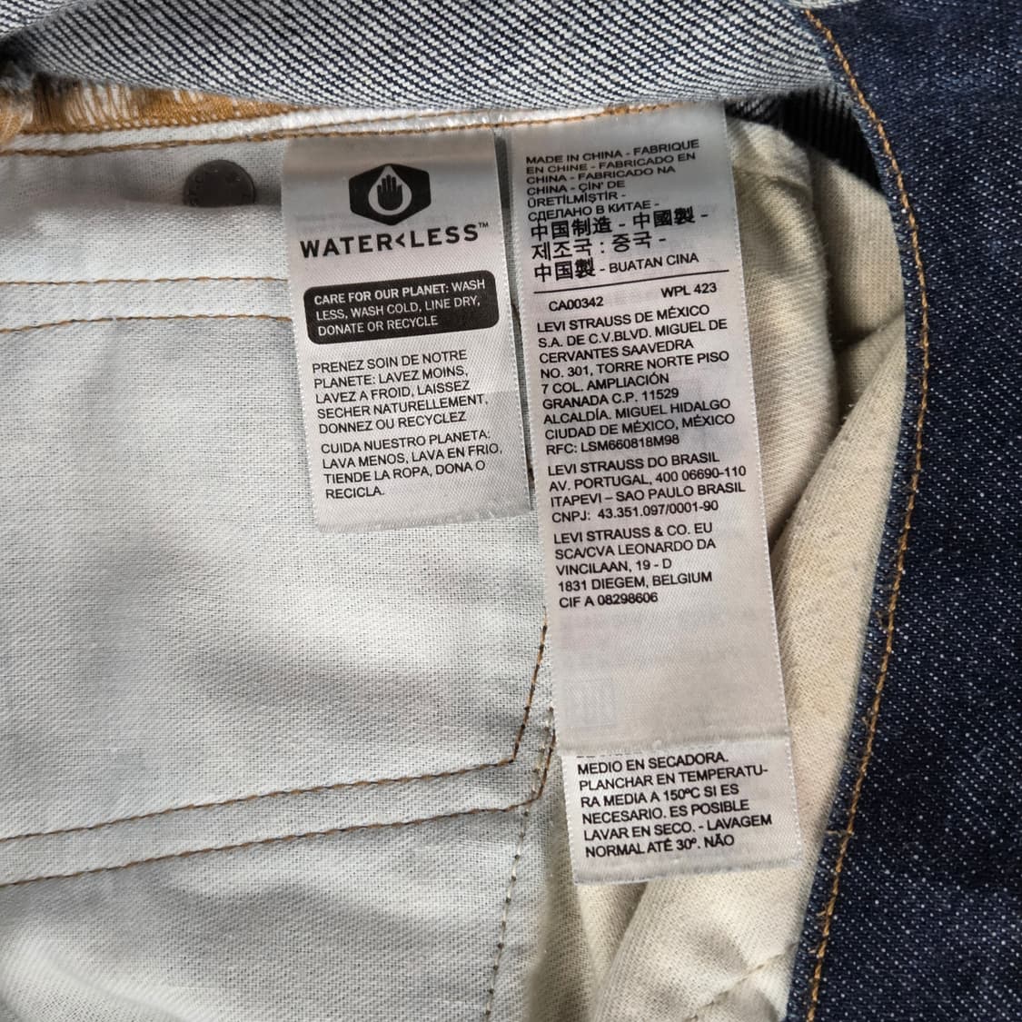 리바이스 502 빅E 메이드 앤 크래프티드 데님팬츠32/32 상품이미지7