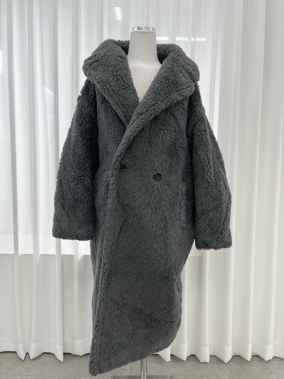 막스마라 테디베어 코트 그레이 L 상품이미지1