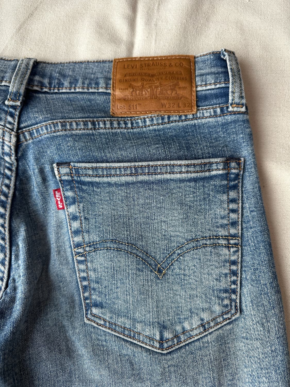 리바이스 511 연청 데님 팬츠 32 상품이미지8