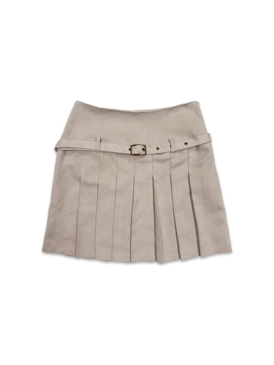 빈티지 peyton place 스웨이드 벨트 플리츠 미니 스커트 상품이미지1