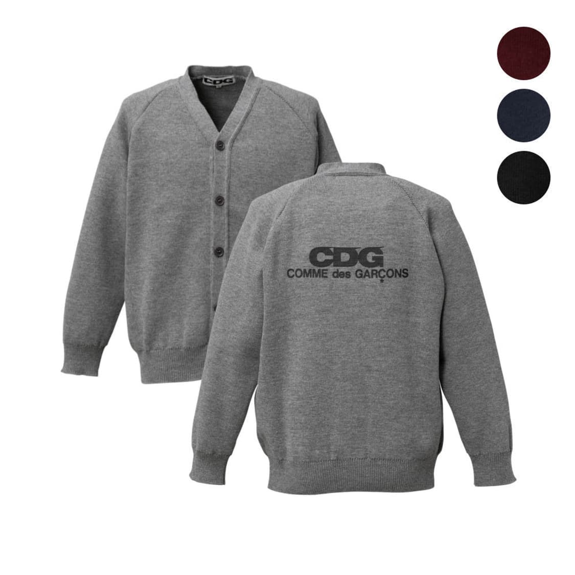 Cdg 백로고 가디건 상품이미지1