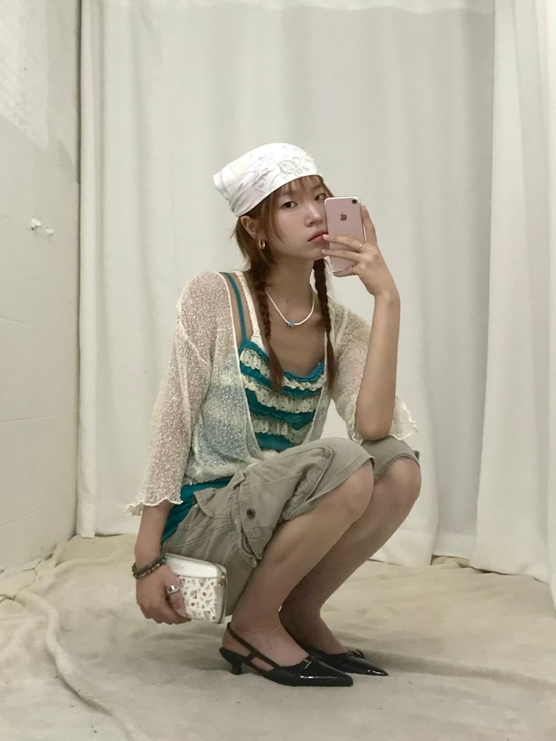 🐠 빈티지 아쿠아 썸머 히피 코디 세트 상품이미지2