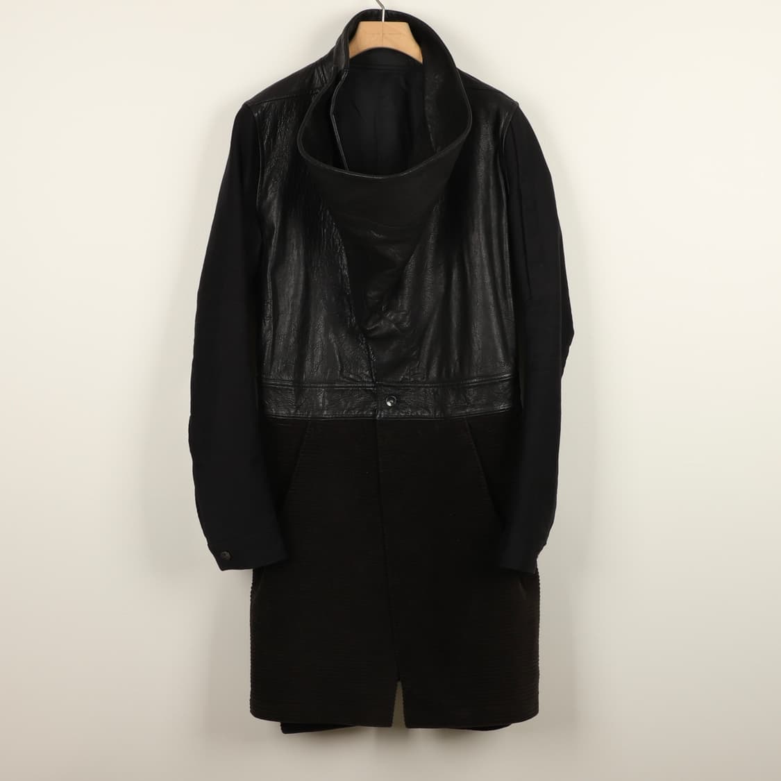 S / Rick Owens 릭오웬스 가죽 코듀로이 코트 상품이미지2